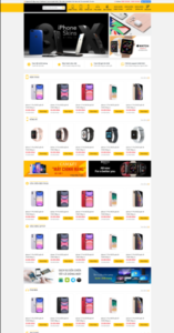 Mẫu web bán hàng điện thoại - Web hỗ trợ quảng cáo google