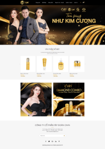 Mẫu Web Mỹ phẩm 2 - Web hỗ trợ quảng cáo google