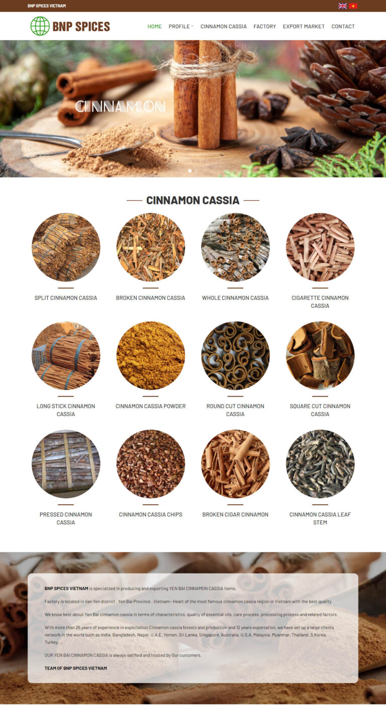 Web BNP Spices - Web hỗ trợ quảng cáo google