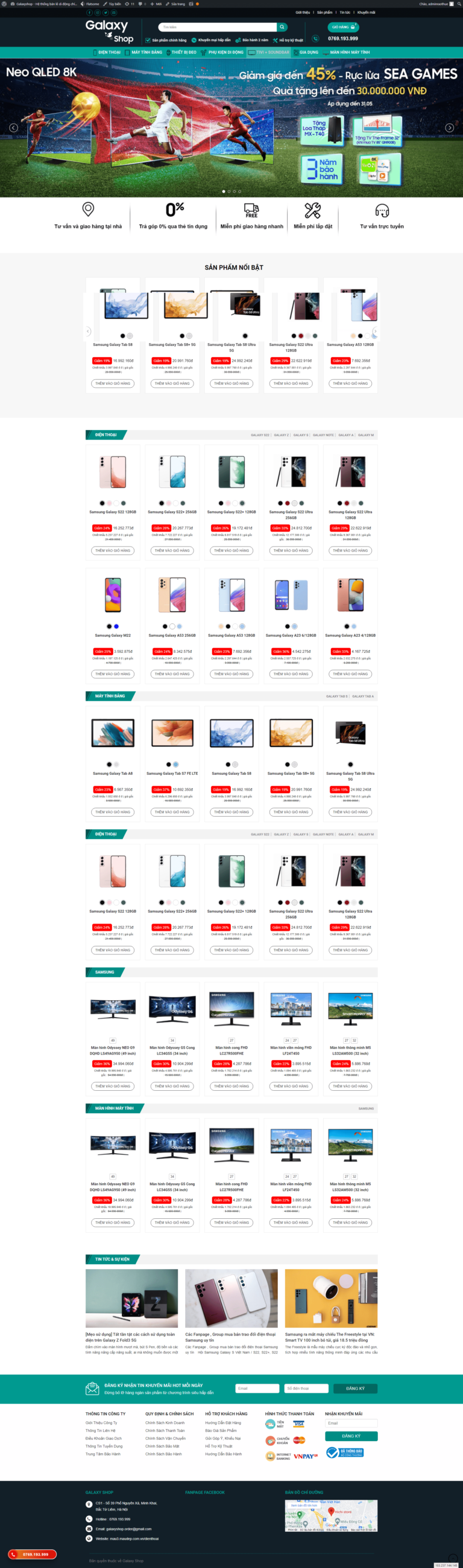 web điện thoại 1 - Web hỗ trợ quảng cáo google